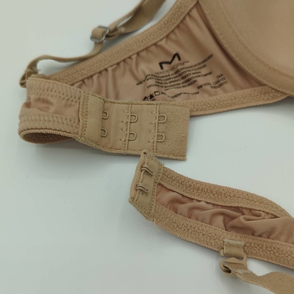 Maidenform Self Expressions Women's T-Shirt Bra Size 34A Nude Back Closure - Picture 6 of 7